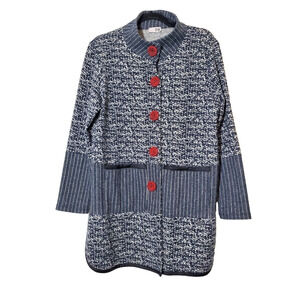 ZOE by Michael Phillips Womens Small Jacket Art To Wear Lagenlook Unique Buttons